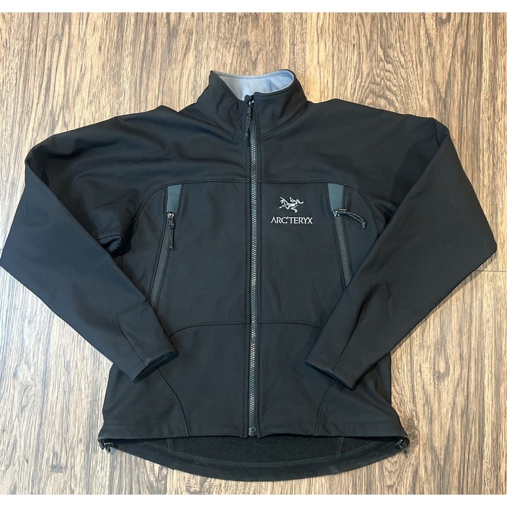 Arc'teryx Gamma SV Jacket Womens Black Polartec Softshell Size S 4-6 LOGO